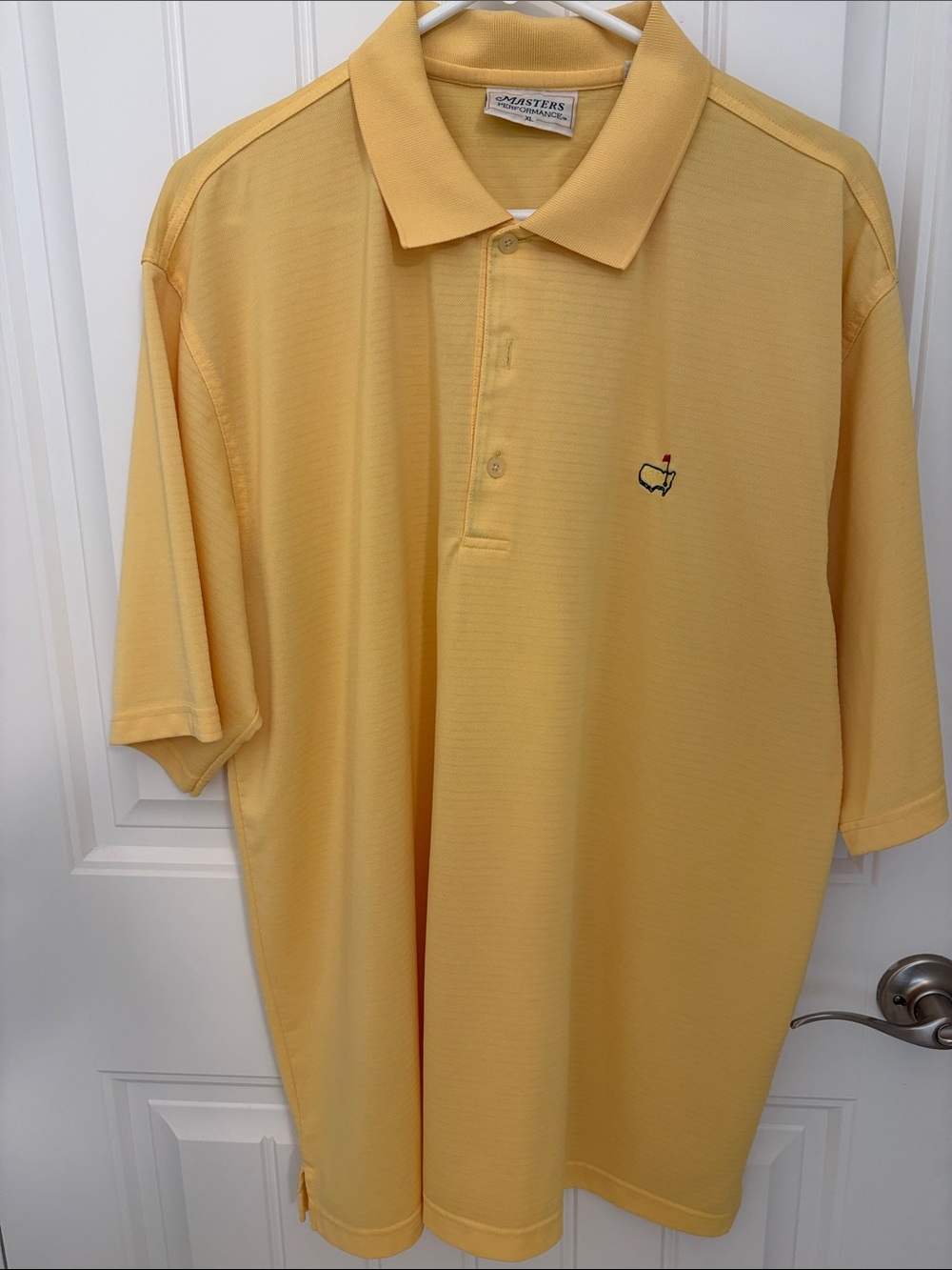 Masters Pale Yellow Men's Polo Size XL